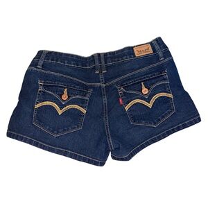Levi’s Dark Wash “Shorty Short” Mini Denim Shorts 💙